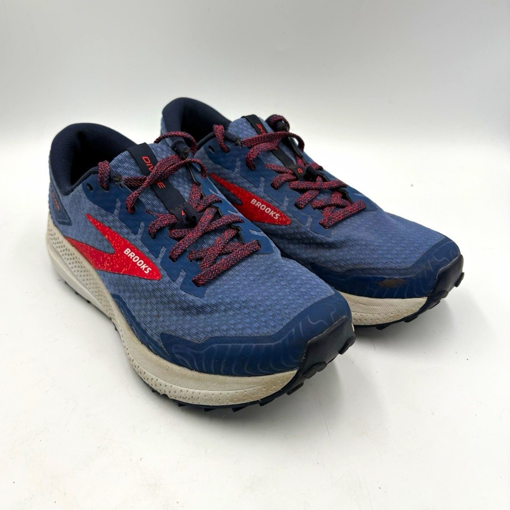 Brooks Divide 4 Navy/Bittersweet Low Top Lace-Up Mesh Sneakers Women's US Size 6